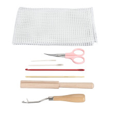 Latch Hook Tools Set, Metal & Birch Wood, Multi-Purpose DIY Craft Kit