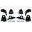 2Set Front Headlight Repair Kits for - E-CLASS W214 E260 E300 24-25 Headlamp Bracket Mount A2148206302R B 6