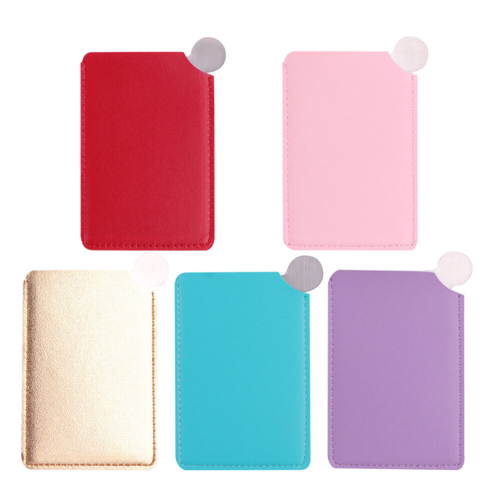 10Pcs Assorted Color Pocket Makeup Mirrors Thin Compact Gift Mirrors
