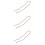 3Pièces Lunettes Perles Bois Accessoire Mode Multi Couleur 9