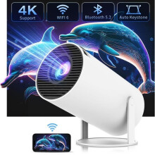 Portable Video Projector - ISINBOX - 4K - 1600 Lumens - WiFi 2.4/5G - Bluetooth 5.2
