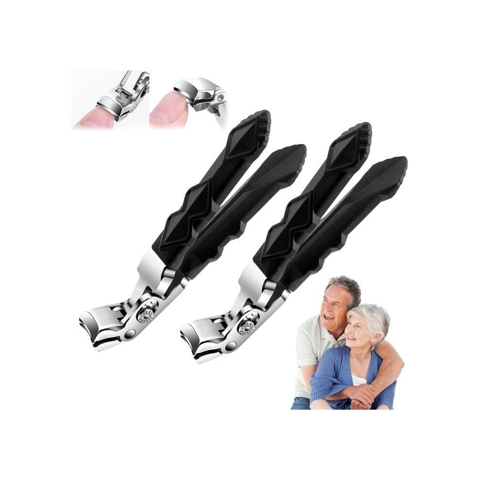 Aihontai Outfany Master Clipper-Pro, Outfany Nail Clipper, Nail Clipper For Hard And Thick Feet, Ergonomic Nail Clipper With Angled Head (2Pcs)