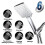 Shower Head with 1.5M Hose, Universal Adjustable Replacement Square Shower Head with Pressure Control, 6 Shower Modes 1