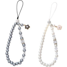 Stück Schmuck aus Acrylperlen und Kristall-Handyschnur, geeignet für alle Geräte
