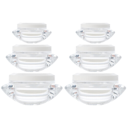 6Pièces Flacons Cosmétiques Transparente Anti- Pour Crème 1