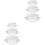 6Pièces Flacons Cosmétiques Transparente Anti- Pour Crème 3