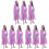 9Pièces Ponchos Rose Adulte Réutilisable Avec Capuche 3