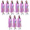 9Pièces Ponchos Rose Adulte Réutilisable Avec Capuche 4