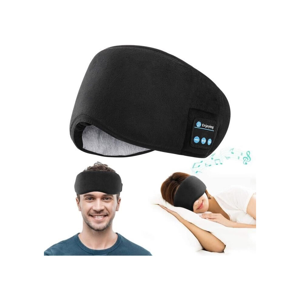 Aihontai Sleep Mask, Wireless Bluetooth Headphone Headband, Ultra-Soft Eye Mask For Sleeping, Sports, And Travel