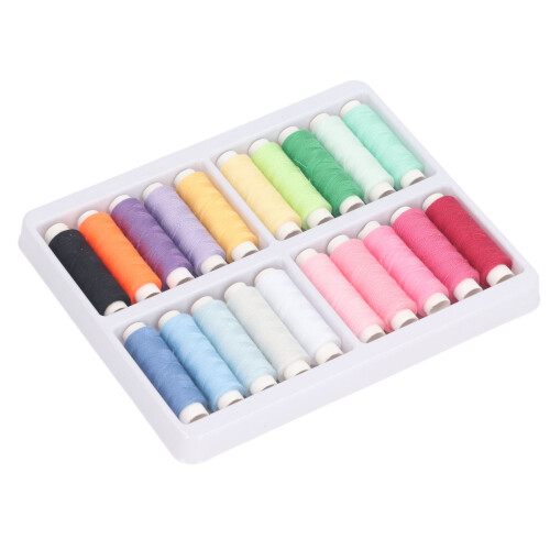 Versatile Sewing Thread Set Durable Cotton And Polyester for Hand & Machine Sewing Sewing Supplies Multipurpose Functionality - 20Color Threads 1