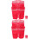 2Pièces Gilet Réfléchissant Rouge Confortable Poches Multiples 4
