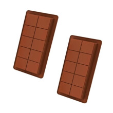 Chocoladevorm - Noname - Set van 2 - Food Grade Siliconen - Antiaanbaklaag - Multifunctioneel
