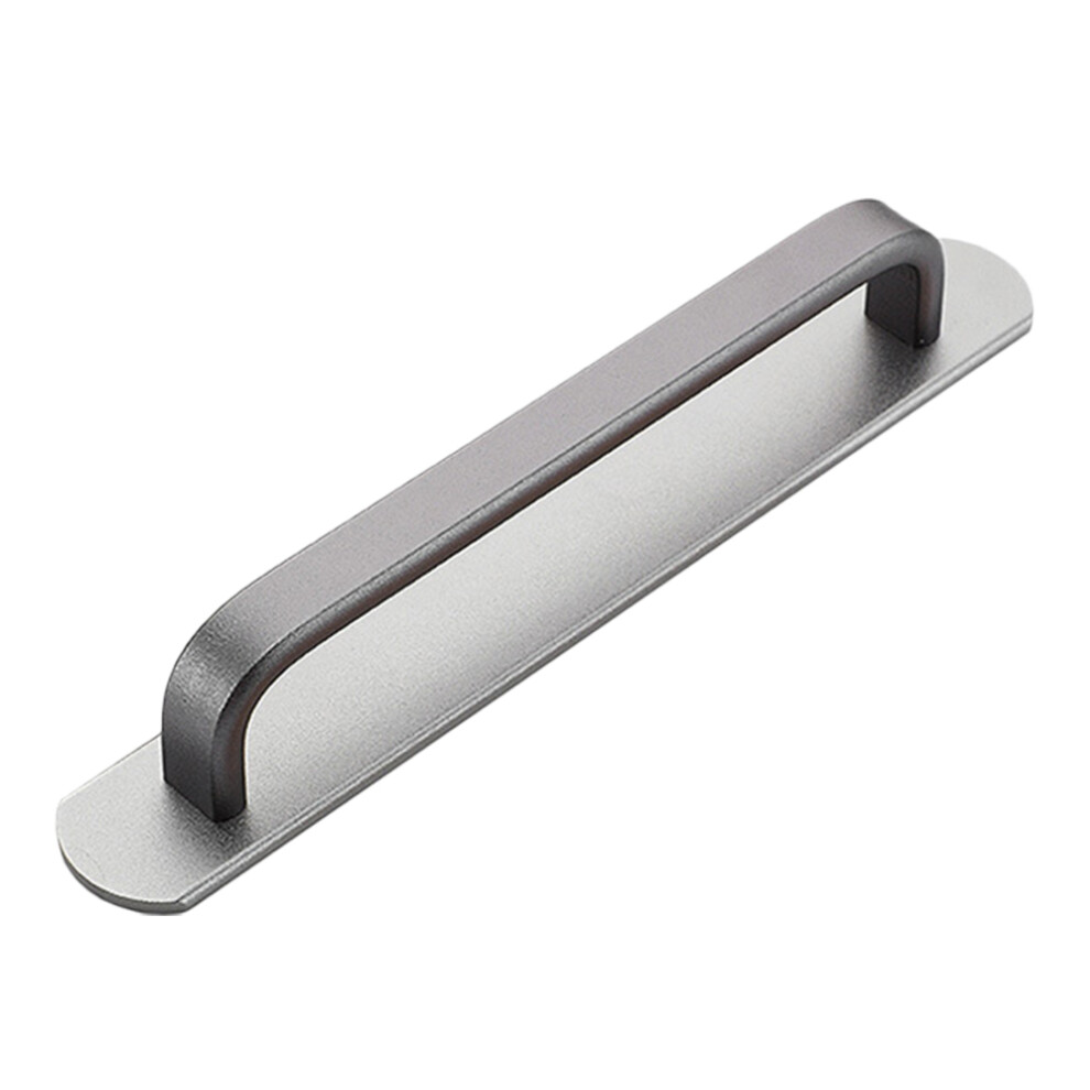 2Pcs Durable Silver Sliding Door Handles No Punch For Cabinet Wardrobe 3171556312408