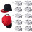 10 Pieces Hat Hooks, Hat Hooks, Cap Holder, Wall Adhesive Hat Hooks, Hat Racks 1