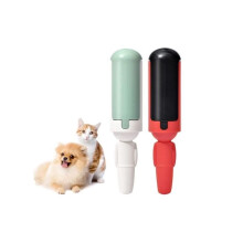 Zelfklevende huisdierenborstel, anti-haar kattenroller, magische haarplukborstel, herbruikbaar (wit + rood)