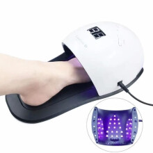 Nagel- en voetdrogerlamp, 48W LED/UV professionele gellamp met timer voor manicures en pedicures, verwijderbaar paneel met 3 modi