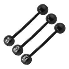 12Pcs Black Inflatable PVC Barbells Kids Toy Barbell Party Decorations