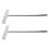 6Pcs Versatile Silver Handheld Sign Brackets Metal Display Stands 1