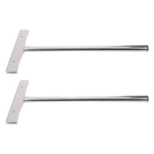 6Pcs Versatile Silver Handheld Sign Brackets Metal Display Stands