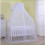 Babybedhemel met standaard - Groot formaat decoratief klamboe - Wit 1