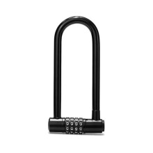 4-Digit Combination Bike Lock - 18cm with Long Shackle - Waterproof Bike Lock with Resettable Code - Scooter Lock