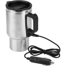 USB-waterkoker, elektrische thermoskan, 12V auto-waterkoker roestvrijstalen reisbeker, elektrische autobeker [H445]