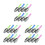 24Pièces Flash Valve Pneu Couleurs 4