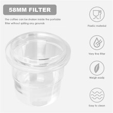 Taza Dosificadora de 58 Mm, Taza Dosificadora de Espresso para Portafiltros de 58 Mm, Accesorios para MáQuinas de Café