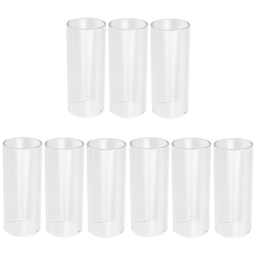 9Pièces Slide Guitare Verre Medium Bottleneck Durable Et Doux 2