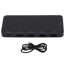 Peililähtö HDMI-jakaja nopea HDR-lähetys, yhteensopiva 4K-resoluution kanssa, tuki 1 sisääntulolle ja 4 ulostulolle, kaksoismonitorit, plug and