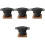 4Ensembles Plaque Gril Aluminium Bois Usage Domestique Colorée 5