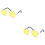 2Pièces Lunettes Pour Animaux Petits Chats Métal Mode 6