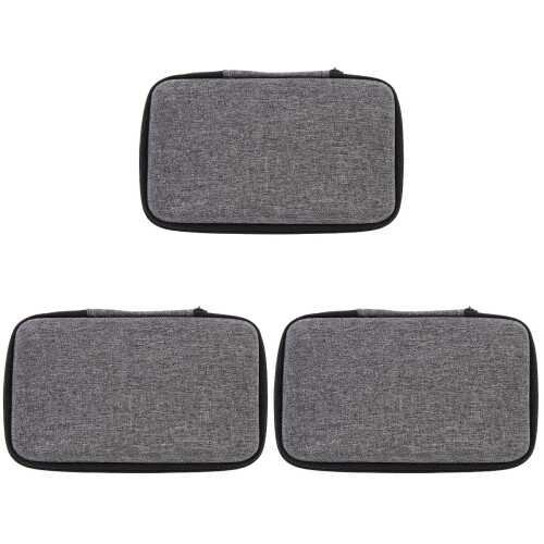 3Pièces Étui De Rangement Étanche Pour Accessoires Grège 2