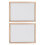 2Pcs Handmade Wooden Paper Craft Frame Double Mesh Paper Making Tool 1