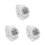 3St Waterdichte Digitale Sporthorloges Wit LED Display 9