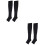 2Paires De Compression Noires Confortables Durables 7