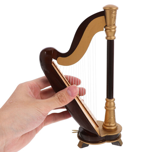 3Sets Mini Harp Model Decoratie Assortiment Kleuren 2