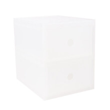Dorm Office Storage Solution Stacking Drawers Eco Friendly Practical Clear Material Drawer Coral Frame Privacy Space Saving Design Under Sink Pantry