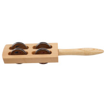 5Pcs Wooden Jingle Bells Kit Kids Musical Toys Handheld Percussion