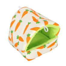 Maison de lit douillette pour oiseaux et hamsters, multifonctionnelle, 10x10x10cm