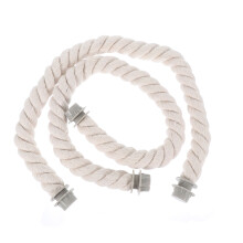4Pcs Beige DIY Bag Handles Replacement Rope Strap for Beach Bags
