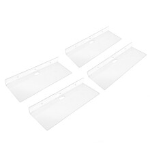 Set di 4 mensole galleggianti in acrilico trasparente per anime e cosmetici - supporti da parete
