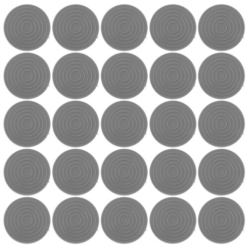 150Pcs Durable Plastic Coins Grey for Magic Tricks and Stage Props