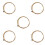5Ensembles Cordes Acier Anti-Rouille Couleur Claire 10