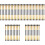 100St Professionele Dubbelzijdige Oogschaduwkwast Gouden Makeup Tool 2