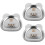3Pièces Assiettes Acier Inoxydable Argentées Enfant 8