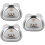 3Pièces Assiettes Acier Inoxydable Argentées Enfant 9