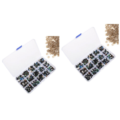 300St Plastic Veiligheidsogen Met Ringen Voor Diverse Kleuren 2