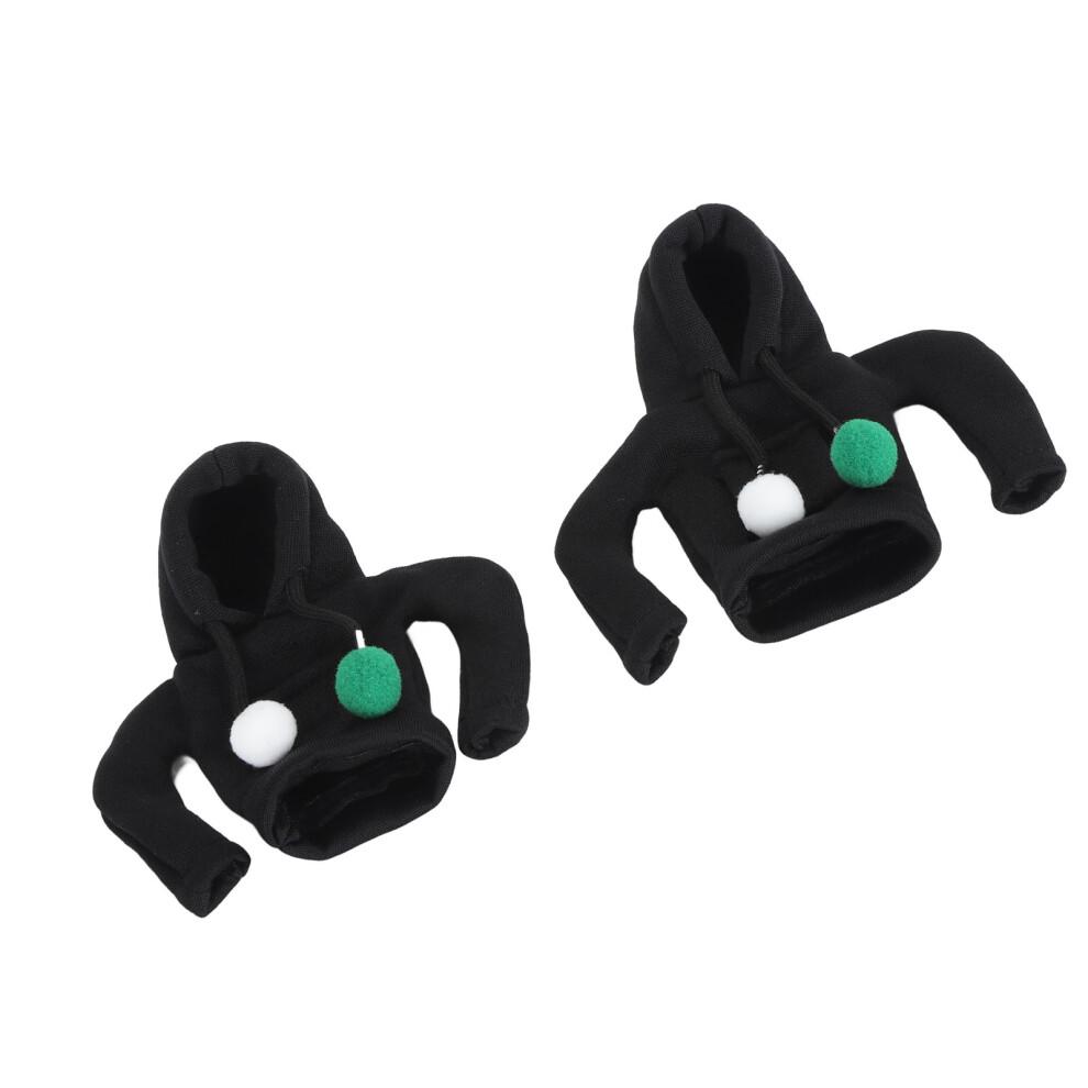 Black Velvet Handlebar Cover For Scooter & Tricycle 14Cm Universal