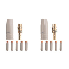 14pcs 15AK Coating Protection Nozzle Welding Slag European Airless Gas Protection Machine Protective Sleeve 0.8 mm